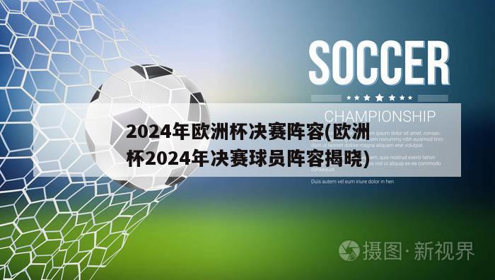 2024年欧洲杯决赛阵容(欧洲杯2024年决赛球员阵容揭晓)